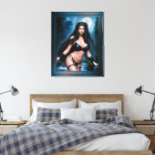 Sprookjesgodin van de oude ruïnes van Antinaeous Canvas Afdruk (Insitu (Slaapkamer))