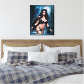 Sprookjesgodin van de oude ruïnes van Antinaeous Canvas Afdruk (Insitu (Slaapkamer))