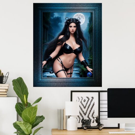 Sprookjesgodin van de oude ruïnes van Antinaeous Poster (Thuiskantoor)