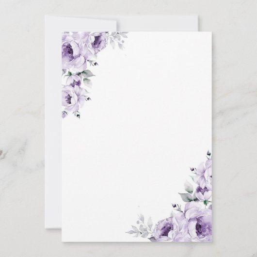 Sprookjesgoud Paarse Mexicaanse prinsessenkasteel Kaart (Achterkant)