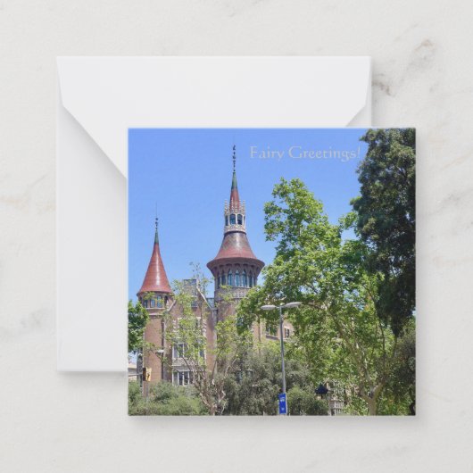 Sprookjesgroeten! Notitiekaartje (Voorkant)