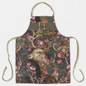 Sprookjesherten bruine tinten op maat Monogram Schort (Voorkant)