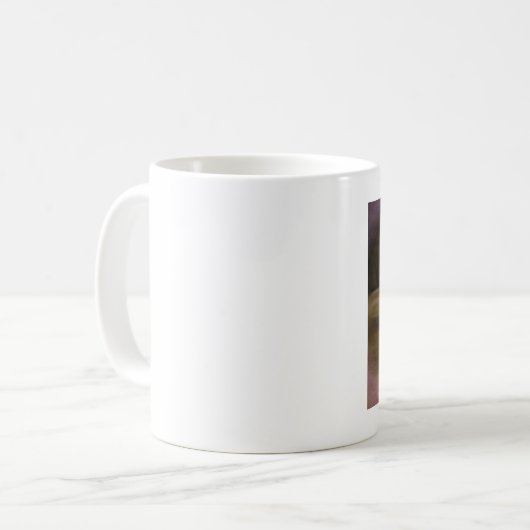 sprookjeshond met diamantkroon koffiemok (Voorkant links)