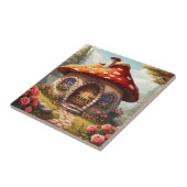 Sprookjeshuis. Bewerkbare naam Tegeltje (Zijkant)