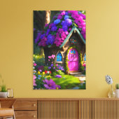 Sprookjeshuis Canvas Afdruk (Insitu (Woonkamer))