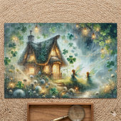 Sprookjeshuisje met lichtjes legpuzzel