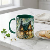 Sprookjeshuisje met lichtjes van de Shamrock Fee Mok