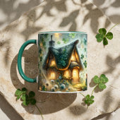 Sprookjeshuisje met lichtjes van de Shamrock Fee Mok