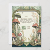 Sprookjeshuwelijk Feeërieke Paddenstoelen Bos Kaart (Achterkant)