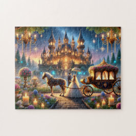 Sprookjeshuwelijk Kasteel Paard-en-Wagen Legpuzzel