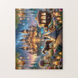 Sprookjeshuwelijk Kasteel Paard-en-Wagen Legpuzzel