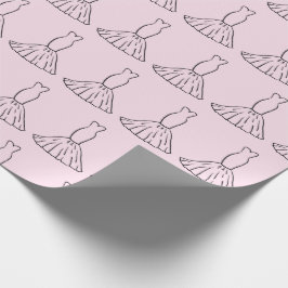 Sprookjesjurk Romantisch Roze Naadloos Cadeaupapier