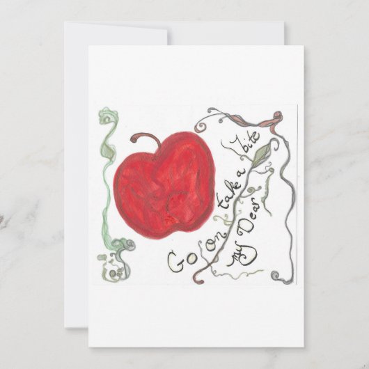 Sprookjeskaart met appel kaart (Voorkant)
