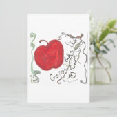 Sprookjeskaart met appel kaart (Staand voorkant)