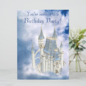 Sprookjeskasteel 6.5 x 8.75 Uitnodiging (Staand voorkant)