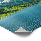 Sprookjeskasteel aan de voet van de berg. Kunst Poster (Hoek)