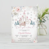 Sprookjeskasteel Baby Shower Uitnodiging (Staand voorkant)