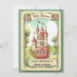 Sprookjeskasteel Baby Shower Uitnodiging