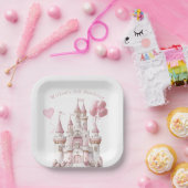 Sprookjeskasteel Ballonnen Papieren Bordje (Feest)