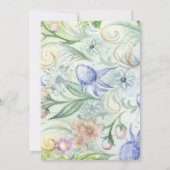 Sprookjeskasteel bruiloft uitnodiging (Achterkant)