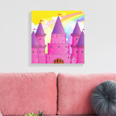 Sprookjeskasteel Canvas Afdruk (Insitu (Woonkamer))