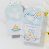 Sprookjeskasteel Crown Baby shower Boy Dank u Cadeaulabel