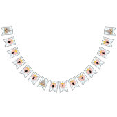 Sprookjeskasteel en hart Verjaardag bunting banner (Alle)