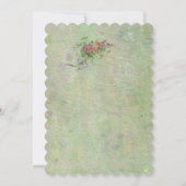 Sprookjeskasteel Floral Wedding Kaart (Achterkant)