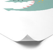 Sprookjeskasteel Geboortedag Nursery Poster (Hoek)