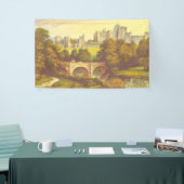 Sprookjeskasteel  illustratieachtergrond spandoek (Beurs)