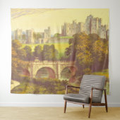 Sprookjeskasteel  illustratieachtergrond wandkleed (In Situ (horizontaal))