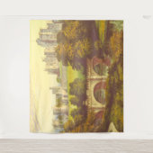 Sprookjeskasteel  illustratieachtergrond wandkleed (Voorkant)