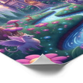 sprookjeskasteel Magisch Fantasy Poster met een gr (Hoek)