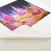 Sprookjeskasteel meisjes deken Sherpa deken (3/4)