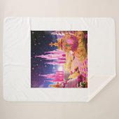 Sprookjeskasteel meisjes deken Sherpa deken (Voorkant (horizontaal))