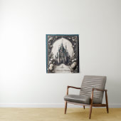 Sprookjeskasteel met bloemen wandkleed (In situ)