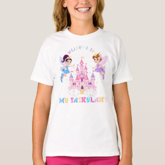 Sprookjeskasteel met Schattige Feeën T-shirt