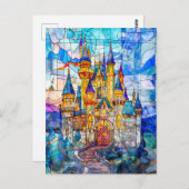 Sprookjeskasteel met veel torens briefkaart (Voorkant / Achterkant)