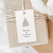 Sprookjeskasteel Mooie Draken Kinderverjaardag Cadeaulabel