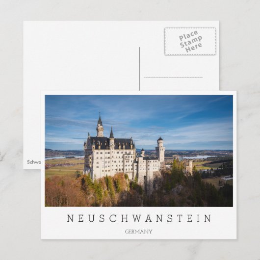 Sprookjeskasteel Neuschwanstein in Duitsland Briefkaart (Voorkant / Achterkant)