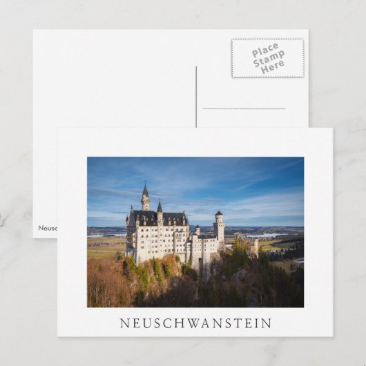Sprookjeskasteel Neuschwanstein in Duitsland Briefkaart (Voorkant / Achterkant)