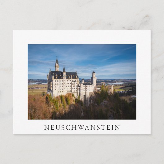 Sprookjeskasteel Neuschwanstein in Duitsland Briefkaart (Voorkant)