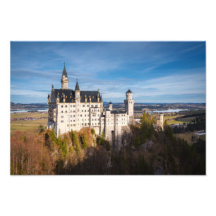 Sprookjeskasteel Neuschwanstein in Duitsland Foto Afdruk
