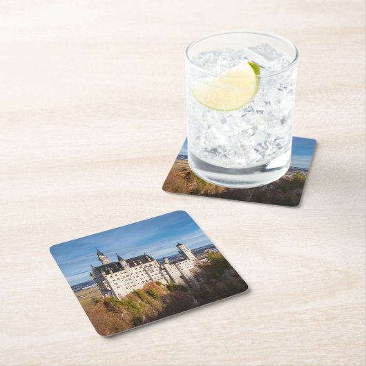 Sprookjeskasteel Neuschwanstein in Duitsland Kartonnen Onderzetters (Insitu)