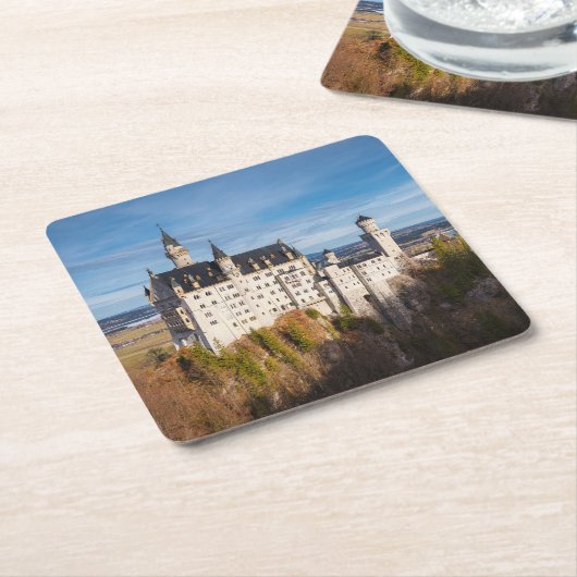 Sprookjeskasteel Neuschwanstein in Duitsland Kartonnen Onderzetters (Schuin)