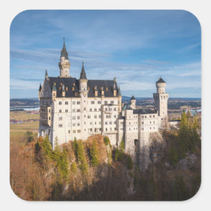 Sprookjeskasteel Neuschwanstein in Duitsland Vierkante Sticker