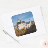 Sprookjeskasteel Neuschwanstein in Duitsland Vierkante Sticker (Envelop)