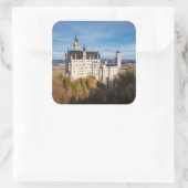 Sprookjeskasteel Neuschwanstein in Duitsland Vierkante Sticker (Tas)