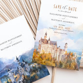 Sprookjeskasteel Neuschwanstein Save the Date Kaar Kaart