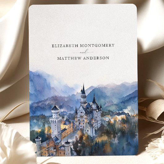 Sprookjeskasteel Neuschwanstein Save the Date Kaar Kaart